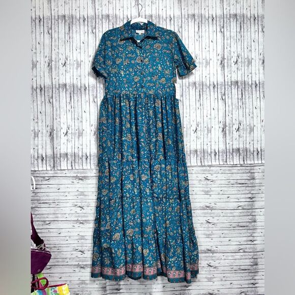 Anthropologie/Boemo Floral Boho Belted Maxi Dress - Picture 8 of 8